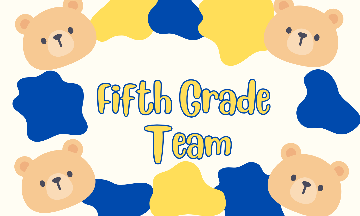 Fifth Grade Team Image Title