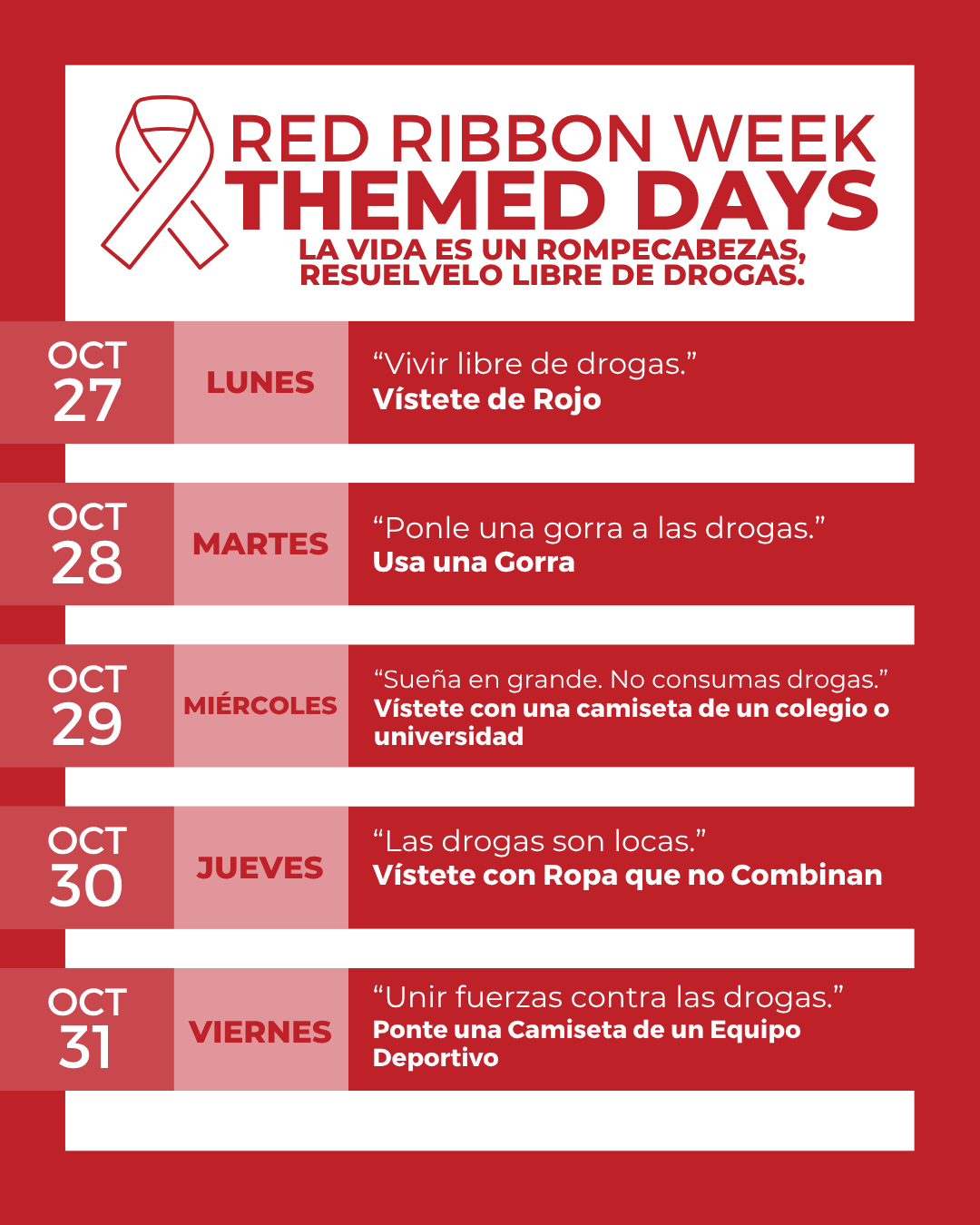 semana de liston rojo