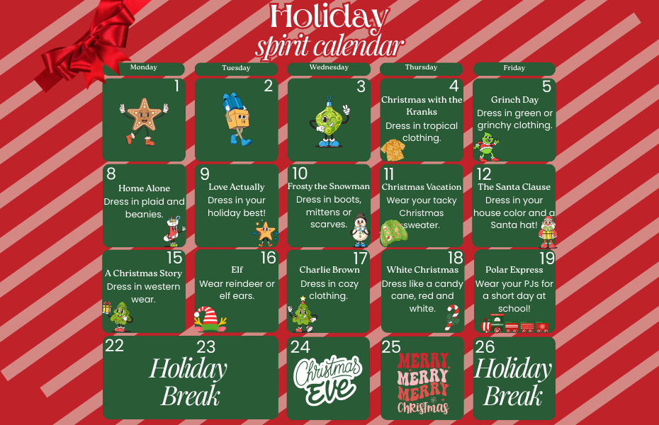 2025 12 days of xmas activities