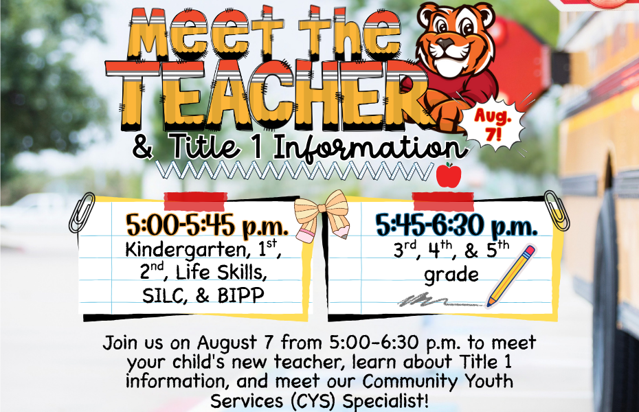 Meet the Teacher on August 7