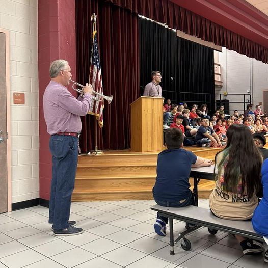 Mr. Clem playing Taps at our Veterans Day Program