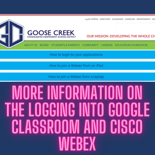 Image of More Information on Google Classroom and Cisco WebEx