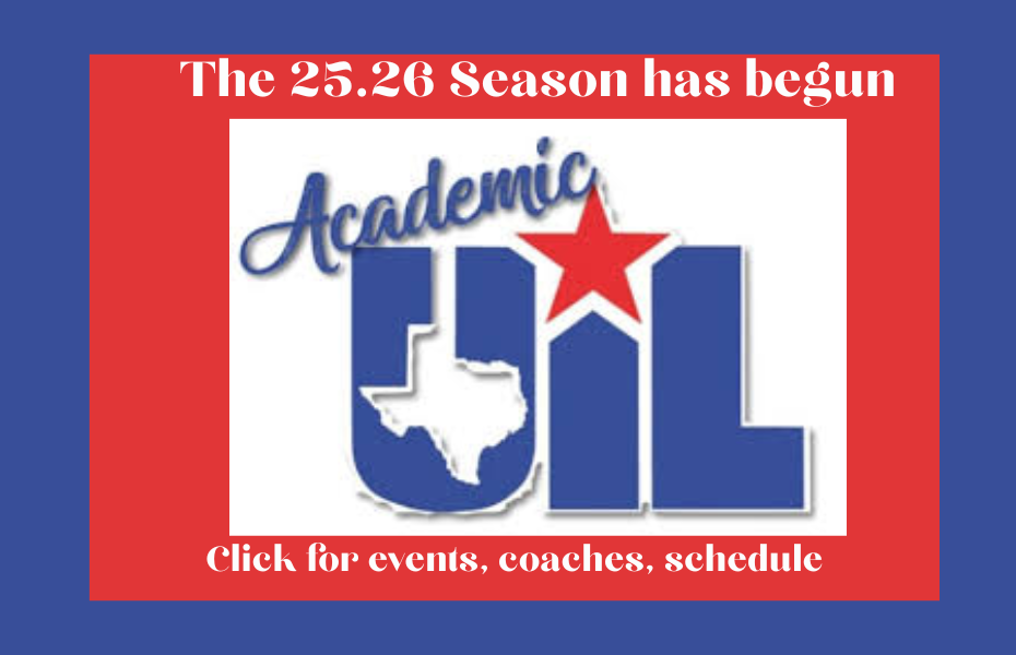 Texas, star, "The 25.26 Season has begun, click for Click for events, coaches, schedule, Academic UIL