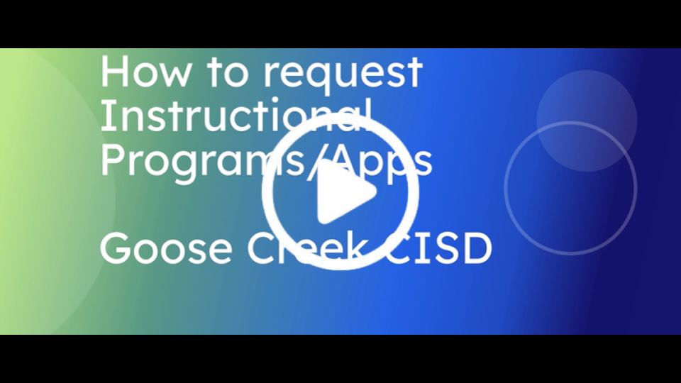 Instructional Program-App Request Video